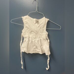White Sleeveless Dress/Wrap Top (2T)
